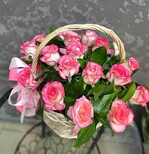 Цветочная композиция из Розы в корзине #REPLACE_PRED# Бахчисарае